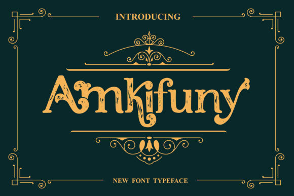 Amkifuny: Elevate Your Web Design with This Elegant Display Font