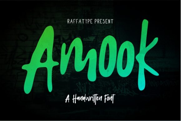 Amook: The Perfect Display Font for Joyful Craft Projects