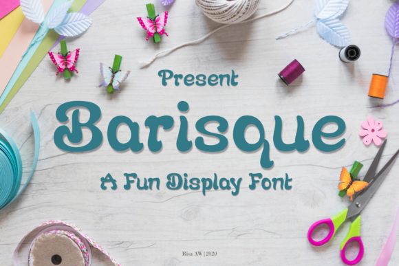 Barisque: A Unique Display Font for Creative Crafters