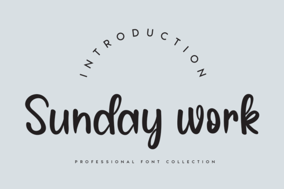 Bring Charm to Your Creations with Sunday Work Font