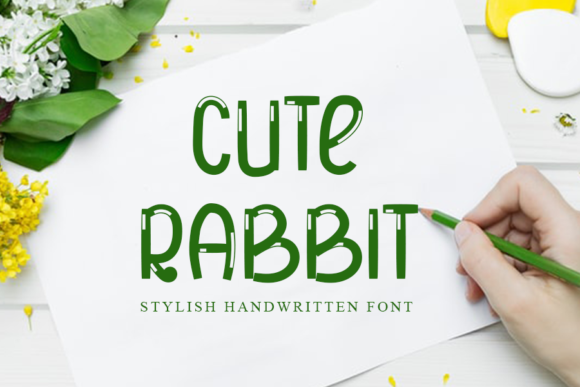 Cute Rabbit: A Bold and Stylish Font for Crafters
