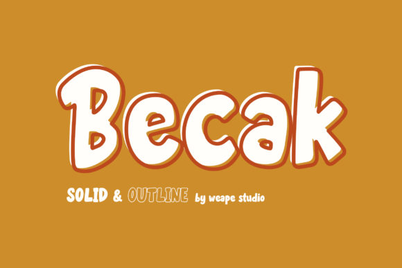 Discover Becak: A Bold and Authentic Display Font