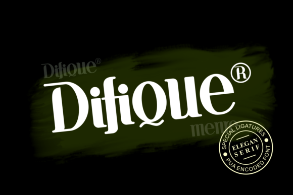 Discover Difique Menre: A Font for Elegant Editorial Design