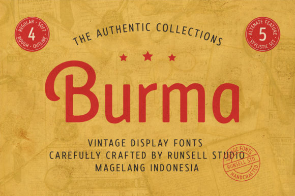 Discover the Charm of Burma: A Unique Display Font