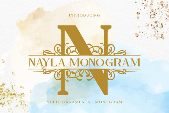Discover the Elegance of Nayla Monogram Font