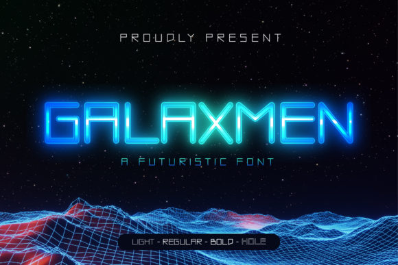 Galaxmen: Elevate Your Brand with This Futuristic Display Font