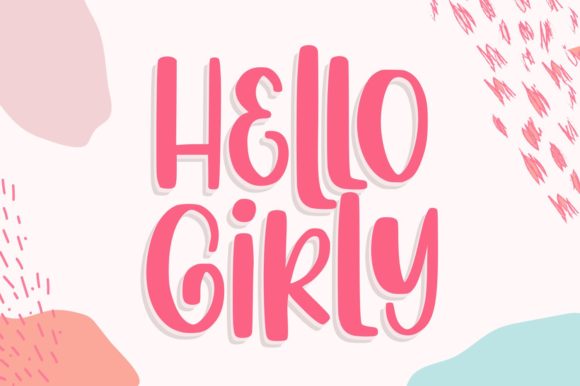 Hello Girly: A Sweet and Colorful Display Font for Editorial Design