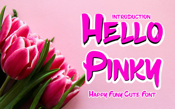 Hello Pinky: A Joyful Display Font for Creative Makers