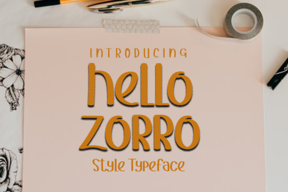Hello Zorro: A Joyful Display Font for Creative Web Design
