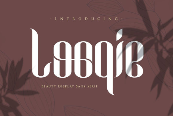 Looqie: An Elegant Display Font for Creative Branding