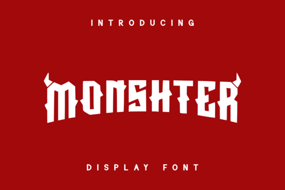 Monshter: A Unique Display Font for Creative Campaigns