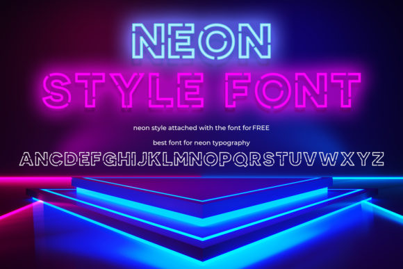 Neon Style: A Unique Display Font for Modern Web Design