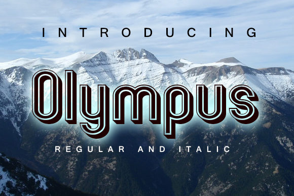 Olympus: A Bold and Round Display Font for Crafters