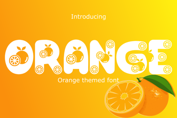 Orange: A Unique Display Font for Creative Campaigns