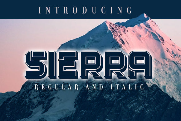 Sierra: A Bold and Authentic Display Font for Creative Projects