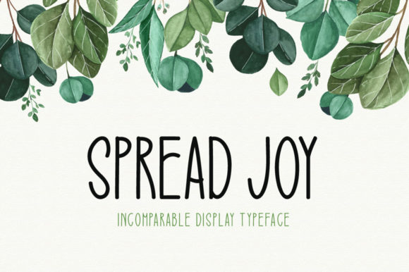 Spread Joy: A Charming Font for Creative Makers