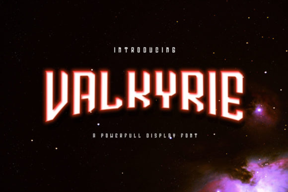 Valkyrie: A Bold and Unique Display Font for Creative Projects
