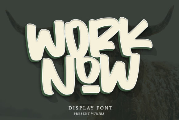 Worknow: The Bold Display Font for Eye-Catching Designs